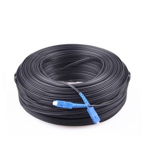 Self-supporting Figure 8 Outdoor Fiber Optic Cable FTTH Drop Cable with FRP Messager Wire